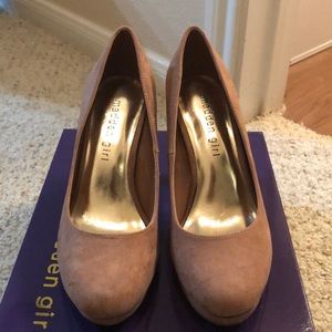 Tan colored pumps/heels